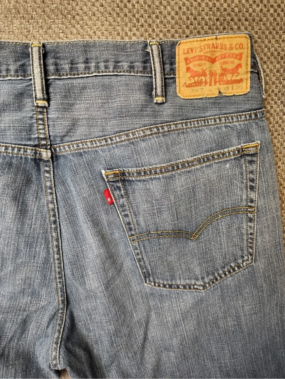 Levis 569 Loose Straight Jeans Mens W38 L30 Blue Medium Wash Denim 00569-0041